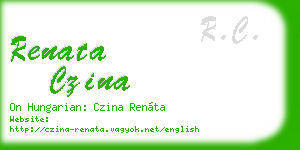renata czina business card